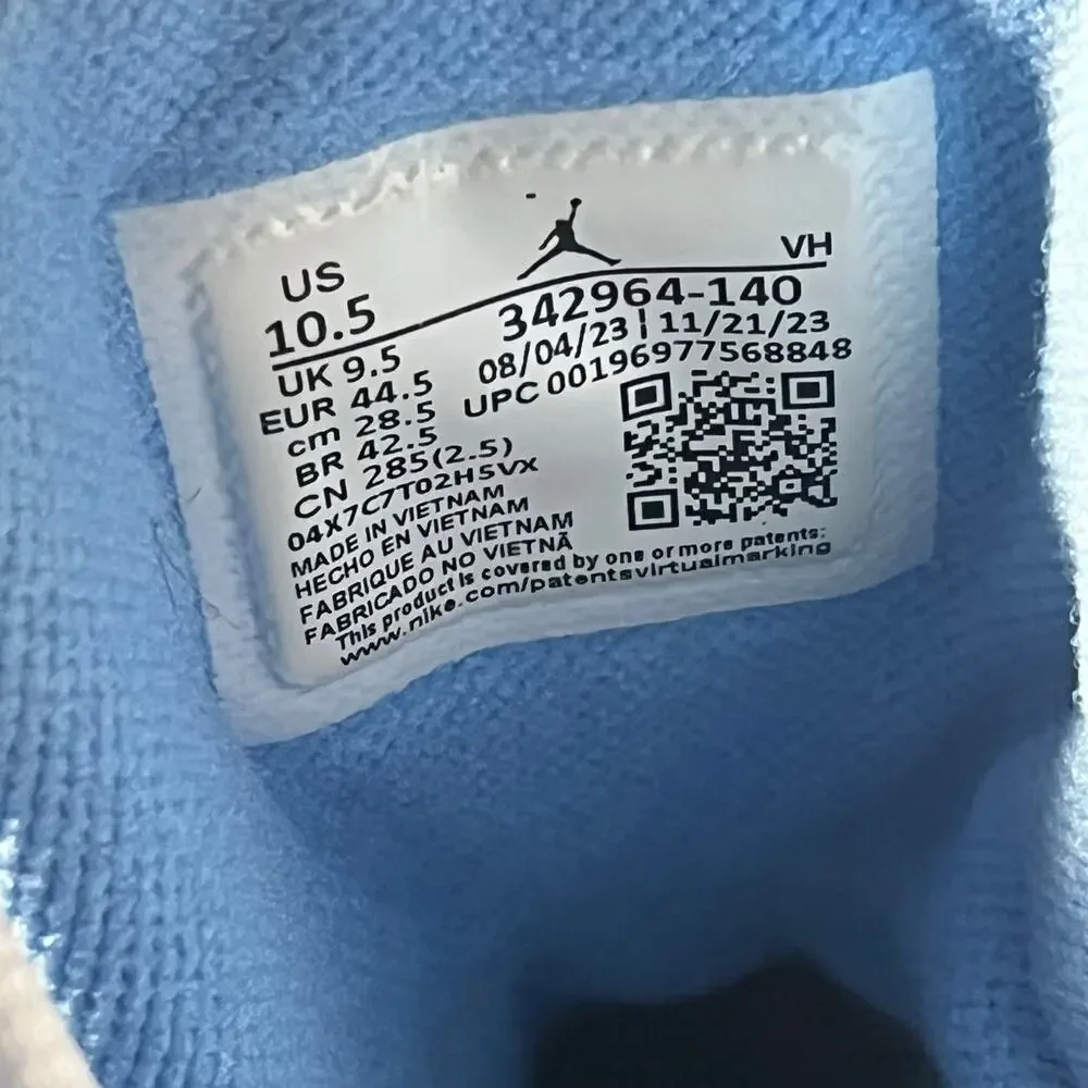 Size 10.5 - Jordan True Flight UNC 342964-140